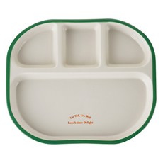 보니타하우스 간편 한끼 도자기 식판, 그린, 1개