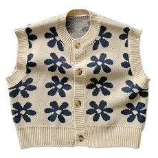 兒童寬鬆版針織背心