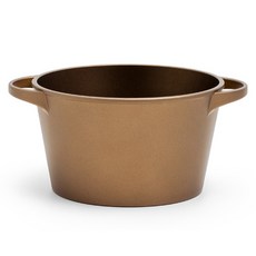 luchetti LiLFANT IH爐適用 Lucetti Ottimo 雙耳荷蘭鍋 鑄鐵鍋, 24cm, 金棕色, 1個