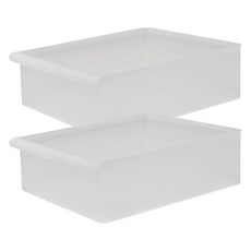 가쯔 손잡이 멀티 냉장고 정리함, 반투명, 2개