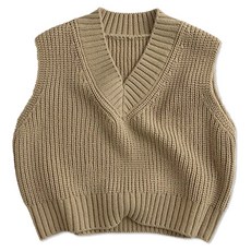 Golden Rabbit 兒童寬鬆V領針織背心