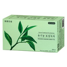대한다업 유기농 보성녹차, 1.2g, 100개입, 1개