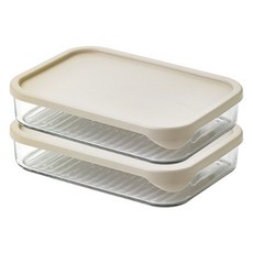 글라스락 모듈러 재료보관 유리용기 1200ml, 1개, 2개