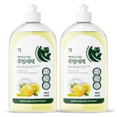 Homekeeping 含小蘇打的廚房洗潔精 檸檬香, 2個, 500ml