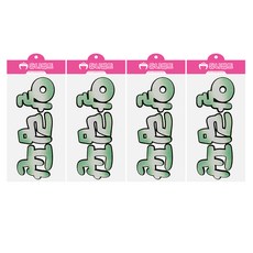 유니아트 펠트 알림판 초록투톤, 혼합색상, 4개