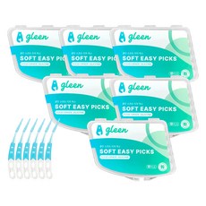 Gleen Soft Easy Fix 牙間刷 水漾 M~L, 6個