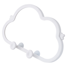 므뮤 클라우드 메이크업 데스크탑 휴대폰 홀더 거울, 화이트