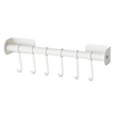 JLIFE Milky 堅固廚具掛架 小型, 白色, 1個