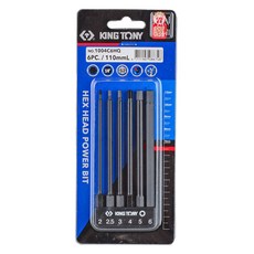 킹토니 육각비트 6종 세트 110mm 1004C6HQ, 1세트