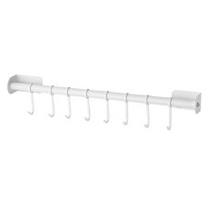 JLIFE Milky 耐用廚具掛架 大號, 白色, 1個