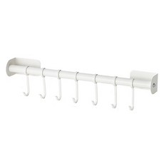 JLIFE Milky 堅固廚具掛架 中型, 白色, 1個