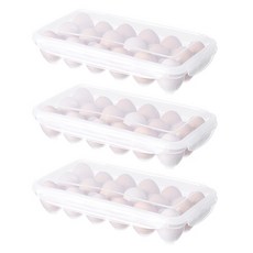 Queen's Living 18格雞蛋保鮮盒, 單一顏色, 3個