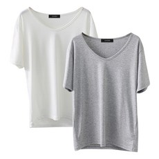 루시다 여성용 싱크로 베이직 티셔츠 2p