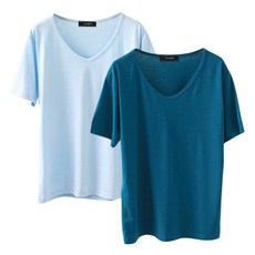 루시다 여성용 싱크로 베이직 티셔츠 2p