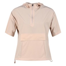 luxgolf 女款口袋連帽短袖套頭風衣襯衫 LB4M630W