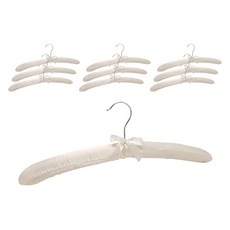 Market Pio居家飯店絲綢布高級衣架, 8型, 10個