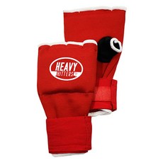 HEAVY HITTERS Contender 簡易纏繞式拳擊繃帶 雙手用套組 H3-EW, 紅色, 1套