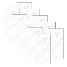 러블리팜 시트메이트 손쉽게 붙이는 벽면 데코 폼블럭 대리석 시트지 10p, 비앙코카라라