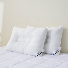 monshare 超細纖維拉鍊式頸椎枕芯, 白色, 2個