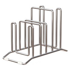 efactory Judy N 不鏽鋼304鍋蓋砧板4格收納架, 1個, 銀色