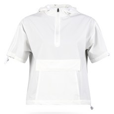 luxgolf 女款口袋連帽短袖防風套頭衫 LB4M630W