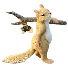 Homeflow 精緻庭院裝飾 松鼠雕像 時髦旅客, 混合顏色