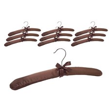 Marketpio 居家飯店絲綢布質高級衣架, 款式6, 10個