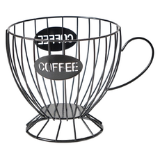 코히모 대용량 커피캡슐 보관함 바스켓 5W0060, 1개, 커피잔 블랙