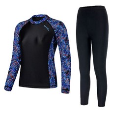 aquatica 女士防曬上衣 + 水上緊身褲套裝 AQAWBP-BK