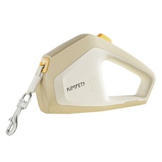 킴펫츠 랜보어 반려동물 퀵버튼 자동리드줄, 베이지, 1개