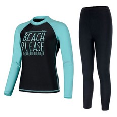 aquatica 女款防曬泳衣上衣 + 水上緊身褲套裝 AQAWBO-BK