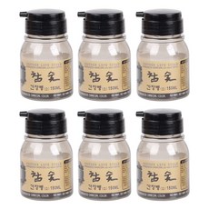 ALS 木炭醬油瓶調味罐, 6個, 150ml