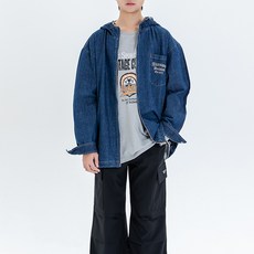 제이씨비 데님 후드집업 자켓 U106
