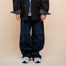 JCB 氣球寬版降落傘牛仔褲 U104