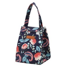 B2WIN 保冷袋 保溫保冷包 花朵, 海軍藍, 1個