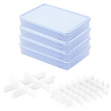 비트리 프레시 향균 냉동실 정리 밀폐용기 세트, 1세트, 1.5L 4P + 소분칸칸이9칸 + 소분칸칸이35칸