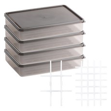 비트리 부드럽게 휘어지는 냉동 정리용기 1.5L x 4p + 소분칸칸이 9칸 + 소분칸칸이 35칸 세트, 1개, 정리용기 1.5L 4p + 소분칸칸이 9칸 + 소분칸칸이 35칸