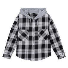 JCB 連帽格紋襯衫式外套