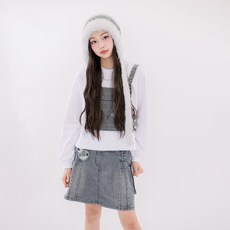 applepink 兒童水洗丹寧馬甲背心 U164