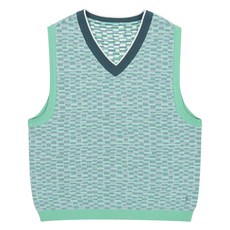 韓國 BLUETAIL 兒童光學緹花針織背心 AZA3VK01GN