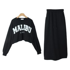 Sugar Fun 女款 Five Malibu 圓領微短版長裙套裝