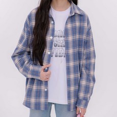 applepink 兒童寬鬆版格紋襯衫 U105
