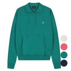 BEVERLY HILLS POLO CLUB 比佛利保羅 女款刺繡Logo翻領大學T