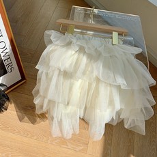 Arbe 女童孔眼蛋糕裙