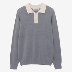 마인드브릿지 남성용 COUTURE 카라배색 세미오버핏 니트 MZKT2170