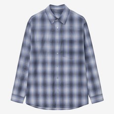 마인드브릿지 남성용 COUTURE 옴브레 체크 오버핏셔츠 MZWS2172