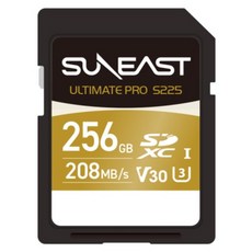 SUNEAST 旭東 V30 UHS-I 208MB/s 1387倍速 Ultimate Pro SD記憶卡, 1個, 256GB