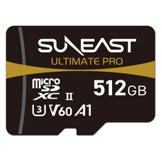 SUNEAST 旭東 Ultimate Pro V60 1867倍速 無人機專用 microSD SE-MS2512G26G1F, 1個, 512GB