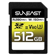 SUNEAST 旭東 Ultimate Pro V60 UHS-2 1867倍速 SD記憶卡 SE-SDU2512GB280, 1個, 512GB
