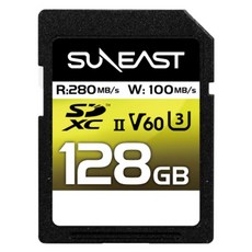 SUNEAST 旭東 V60 UHS-II 280MB/s 1867倍速 Ultimate Pro SD 記憶卡, 1個, 128GB